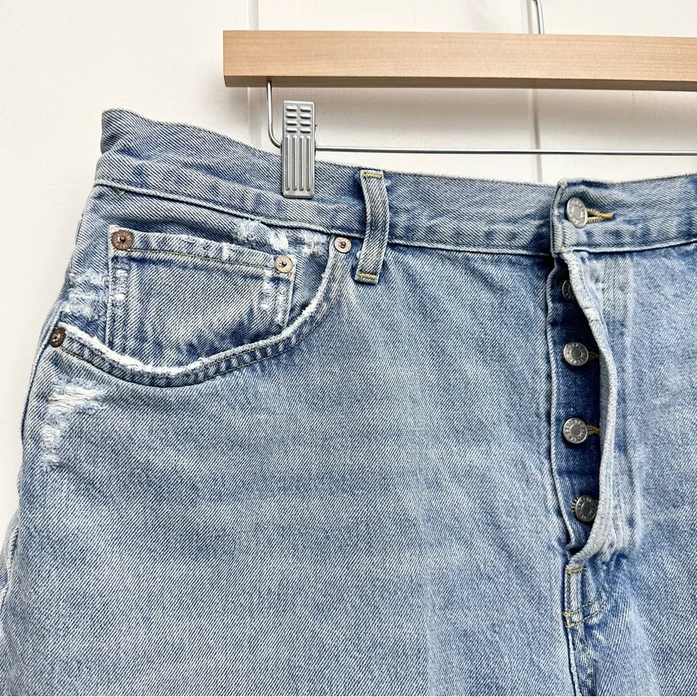 Agolde Parker Long Short In Swap Meet Size 34 - Picture 9 of 14